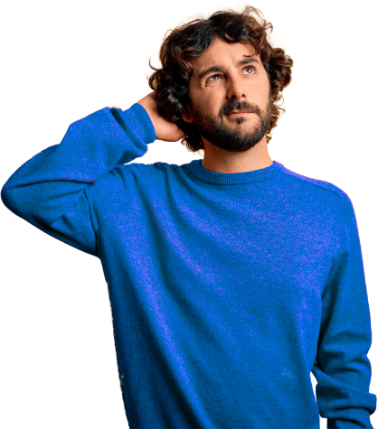 man blue